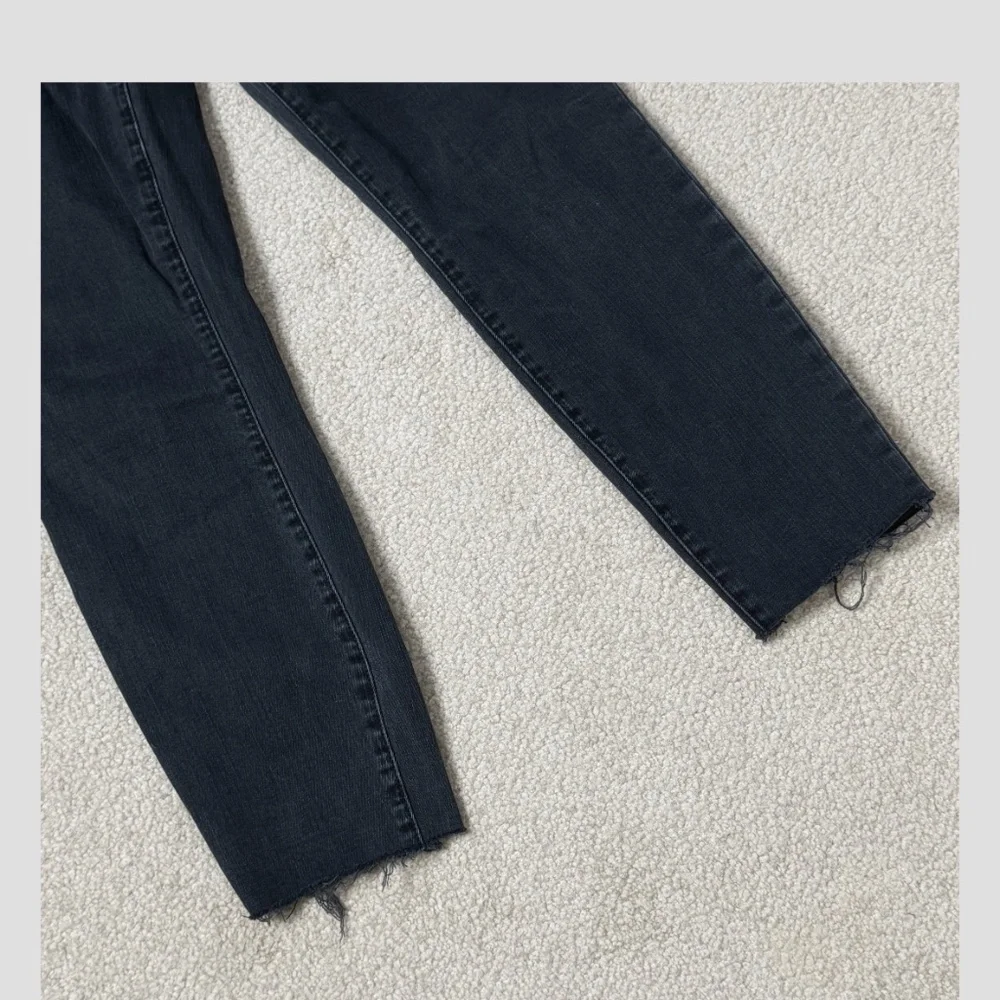 Madewell High Riser Skinny Jeans Washed Black Size 31